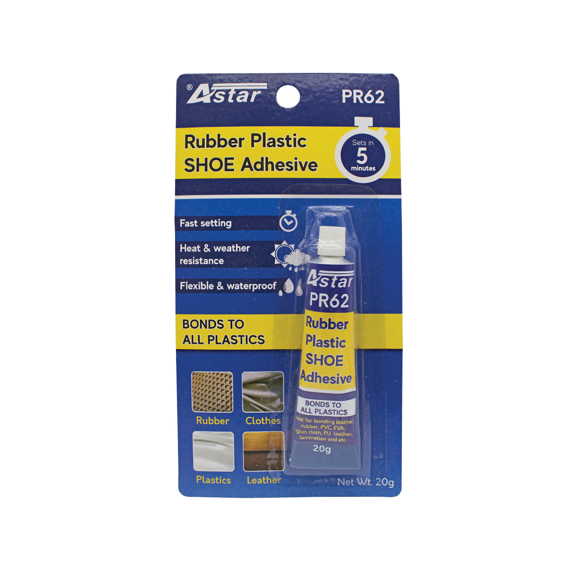 PR62 - ASTAR SUPER GLUE RUBBER PLASTIC SHOE ADHESIVE