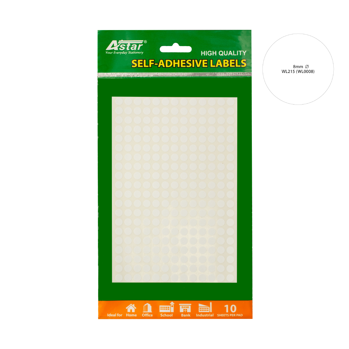 WL0008 - ASTAR SELF-ADHESIVE LABEL