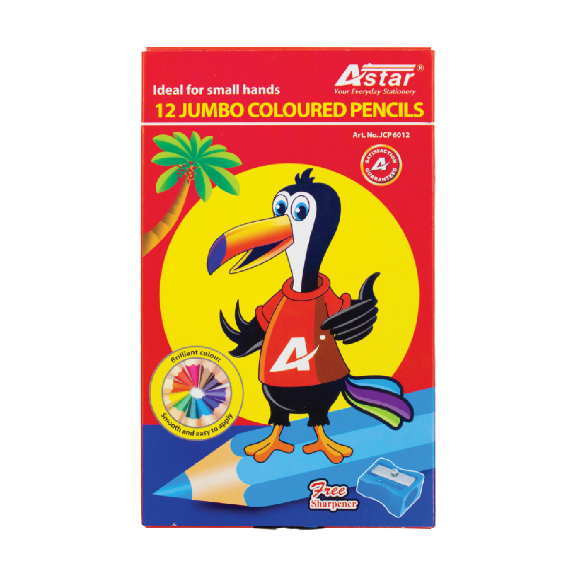 JCP6012 - 12 Jumbo Coloured Pencils