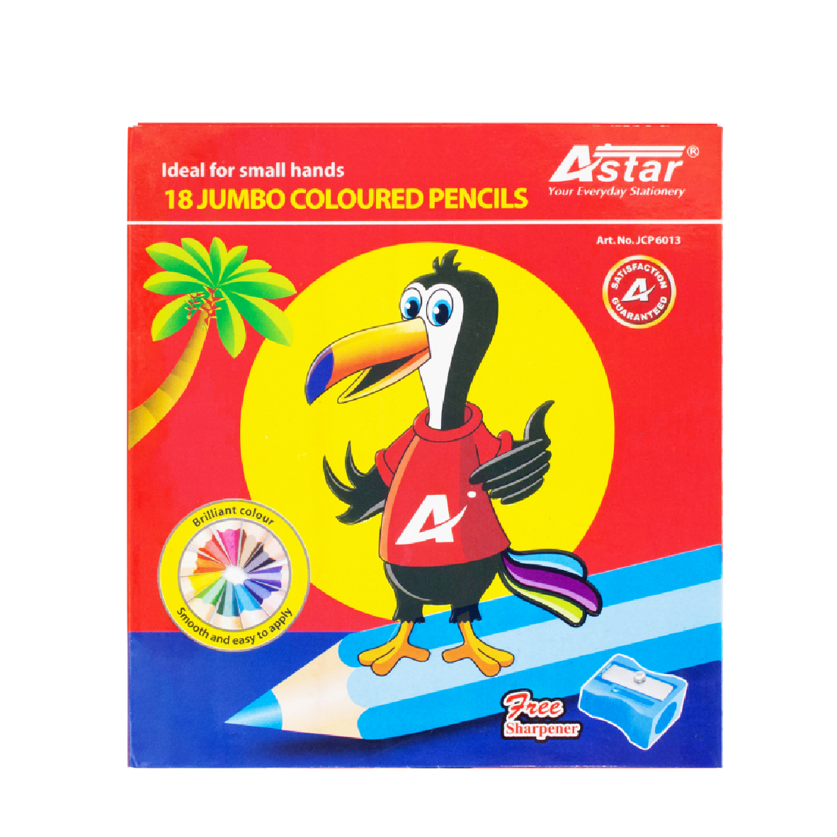 JCP6013 - 18 Jumbo Coloured Pencils