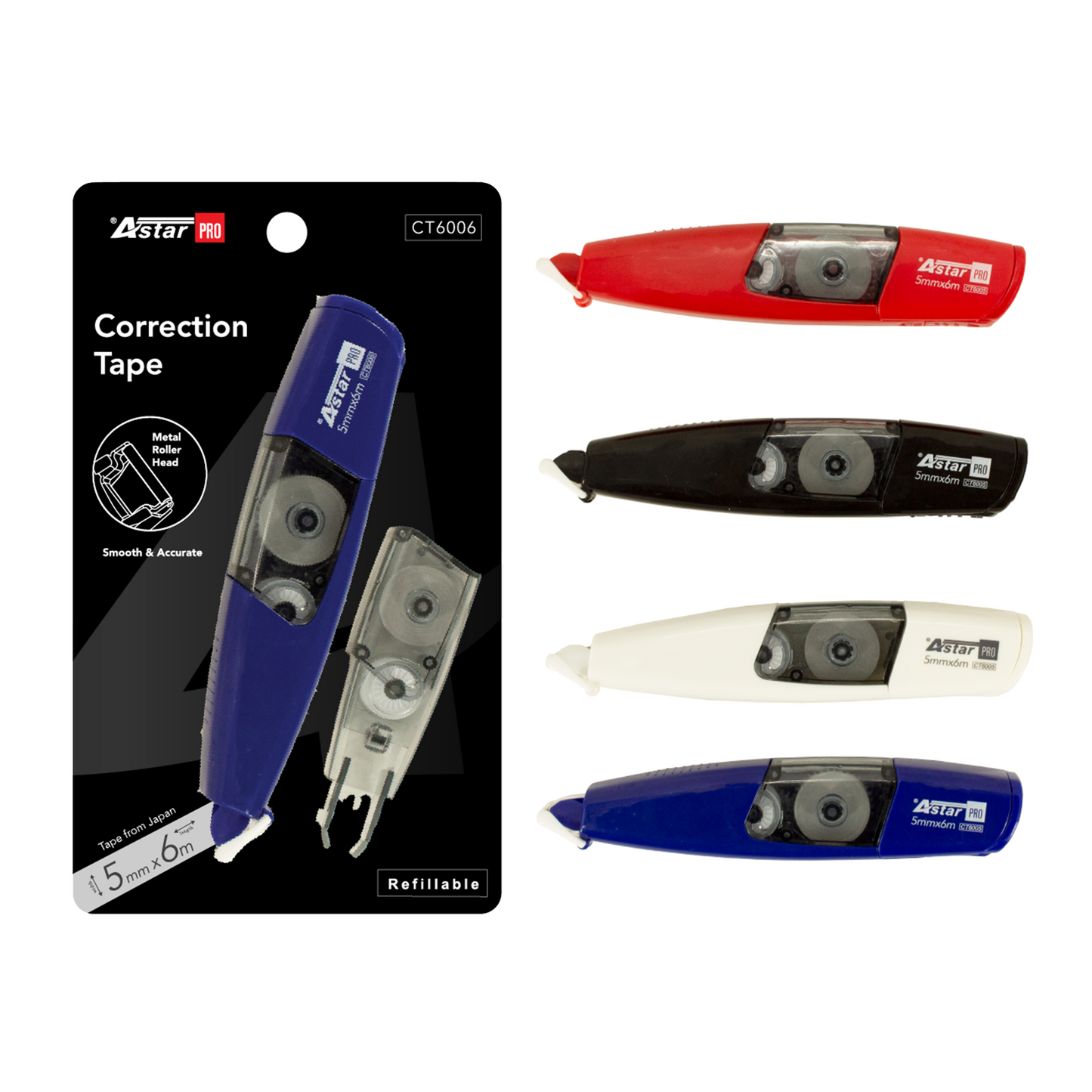 CT6006 - ASTAR PRO CORRECTION TAPE WITH REFILL