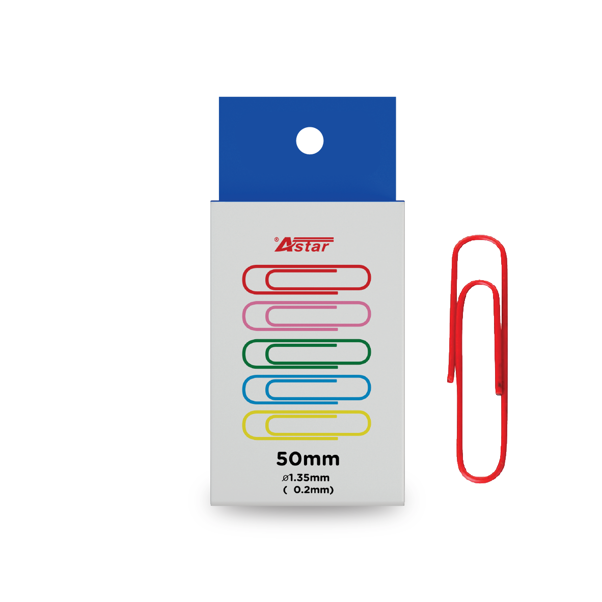 PC50C - ASTAR COLOURED PAPER CLIP