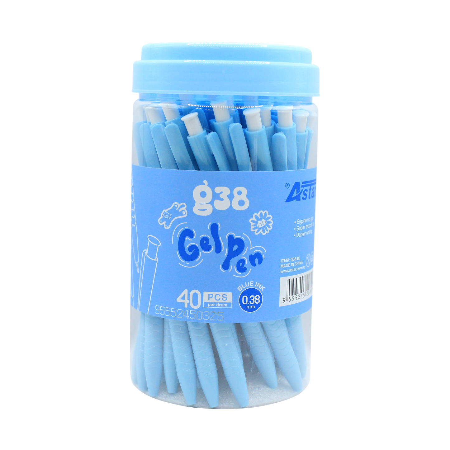 G38-BL ASTAR G SERIES GEL PEN