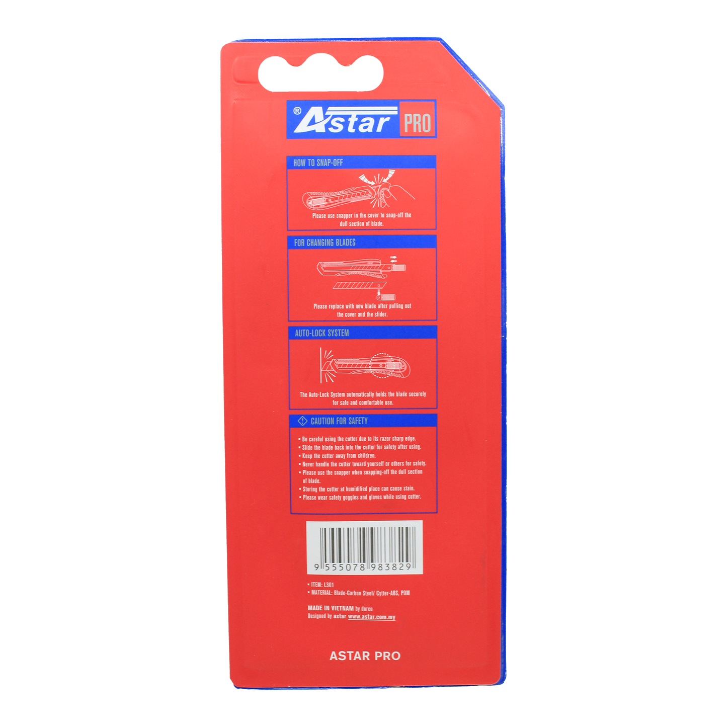 L301 - ASTAR CUTTER KNIFE