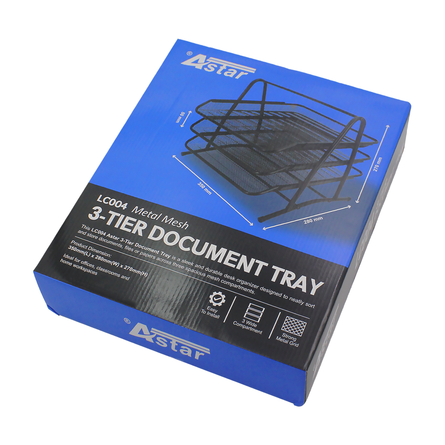 LC004 - MESH 3 TIER LETTER TRAY