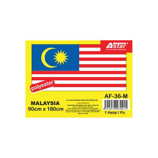 AF-36-M - ASTAR MALAYSIA POLYESTER FLAG