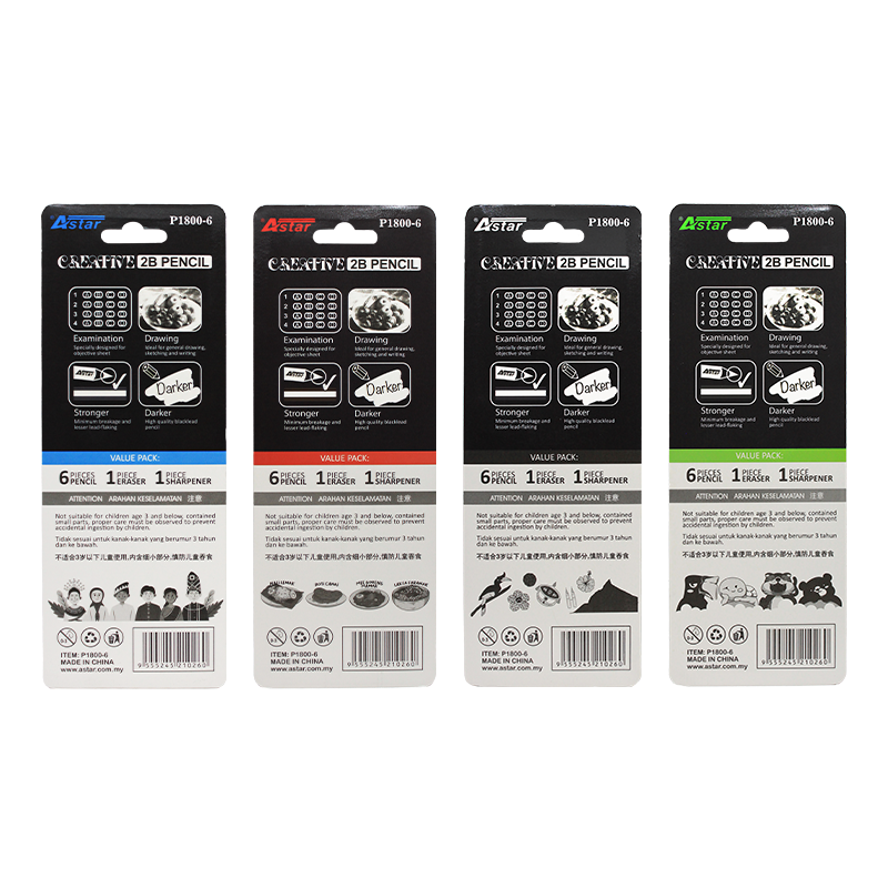 P1800-6 - ASTAR PENCIL VALUE PACK