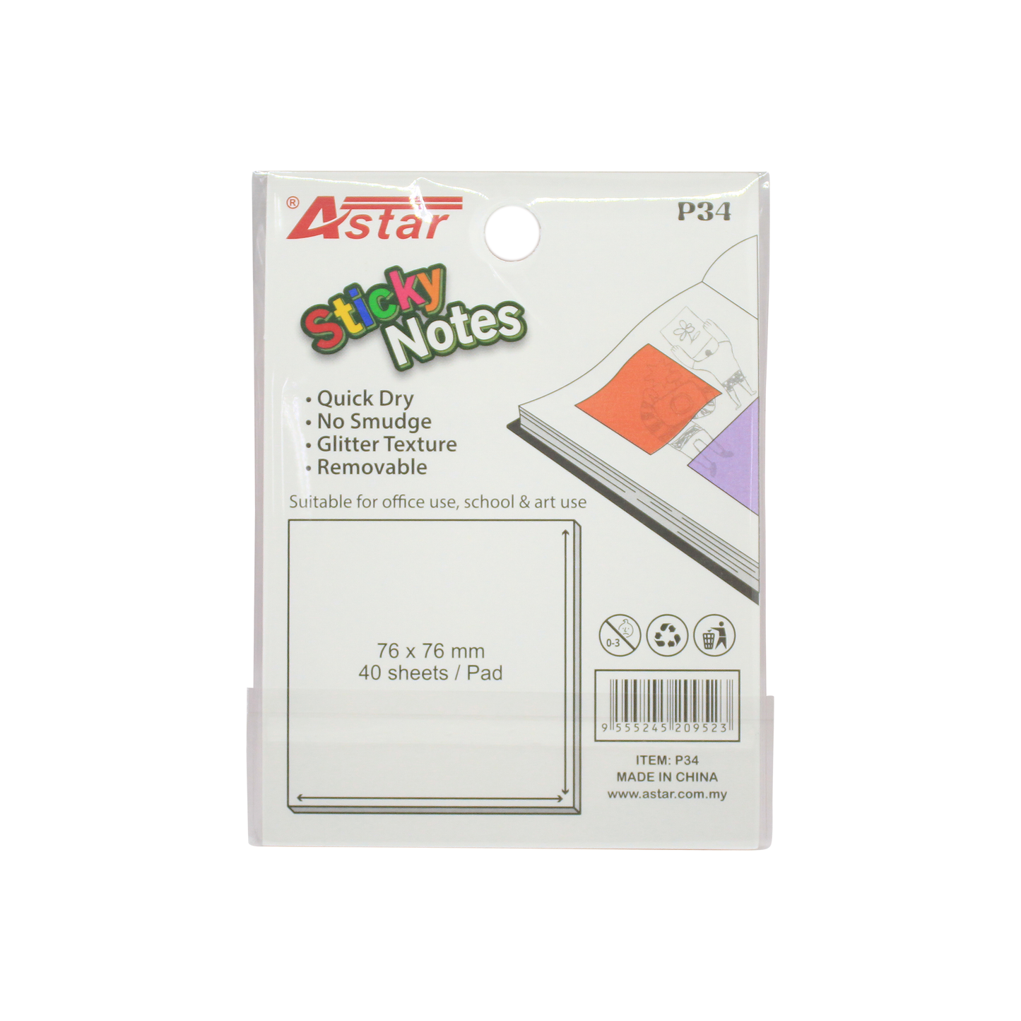 P34 - ASTAR STICKY NOTES