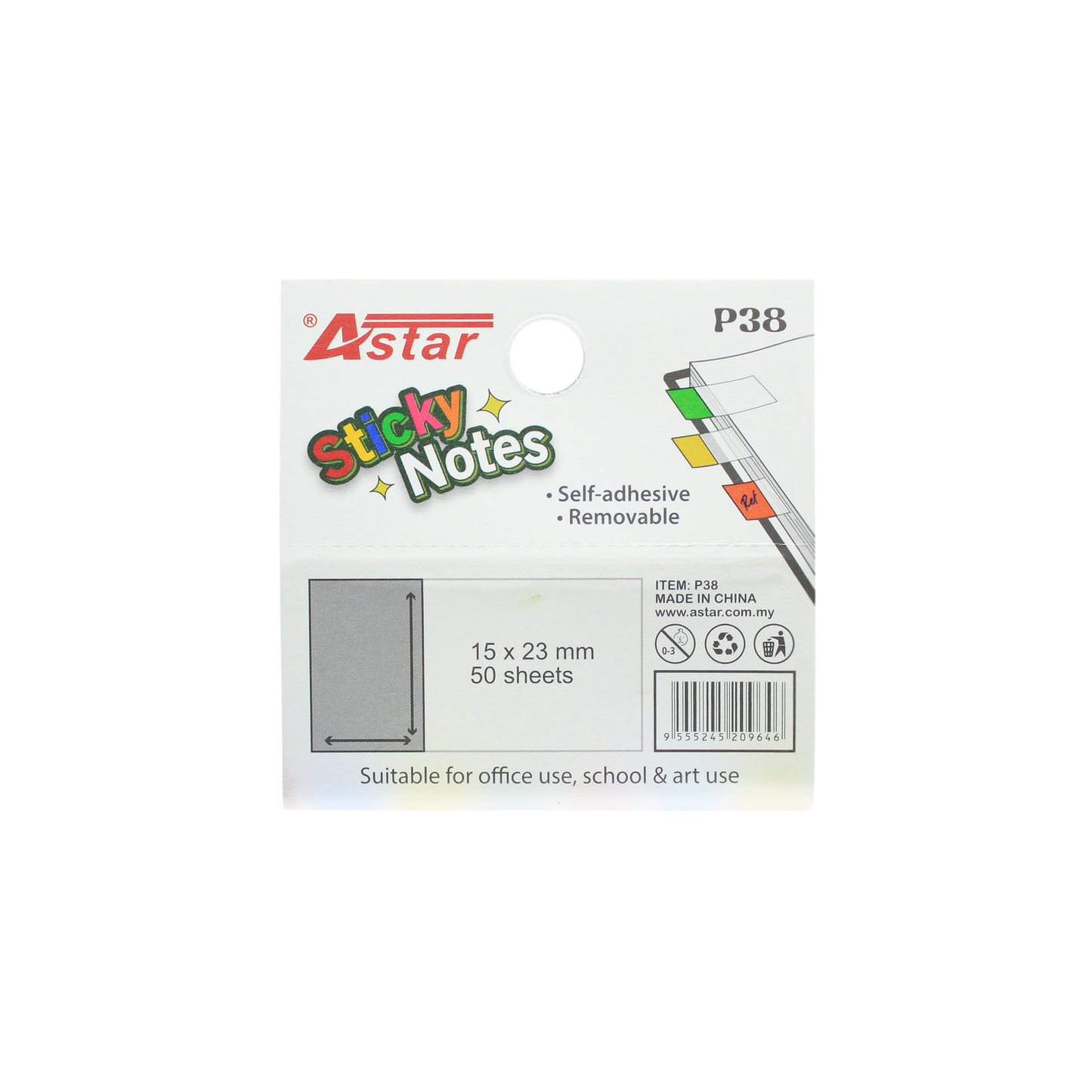 P38 - ASTAR STICKY NOTES