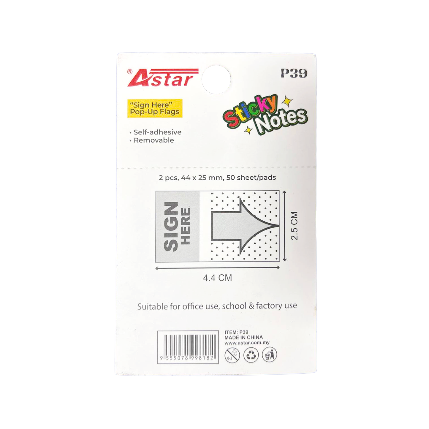 P39 - ASTAR STICKY NOTES