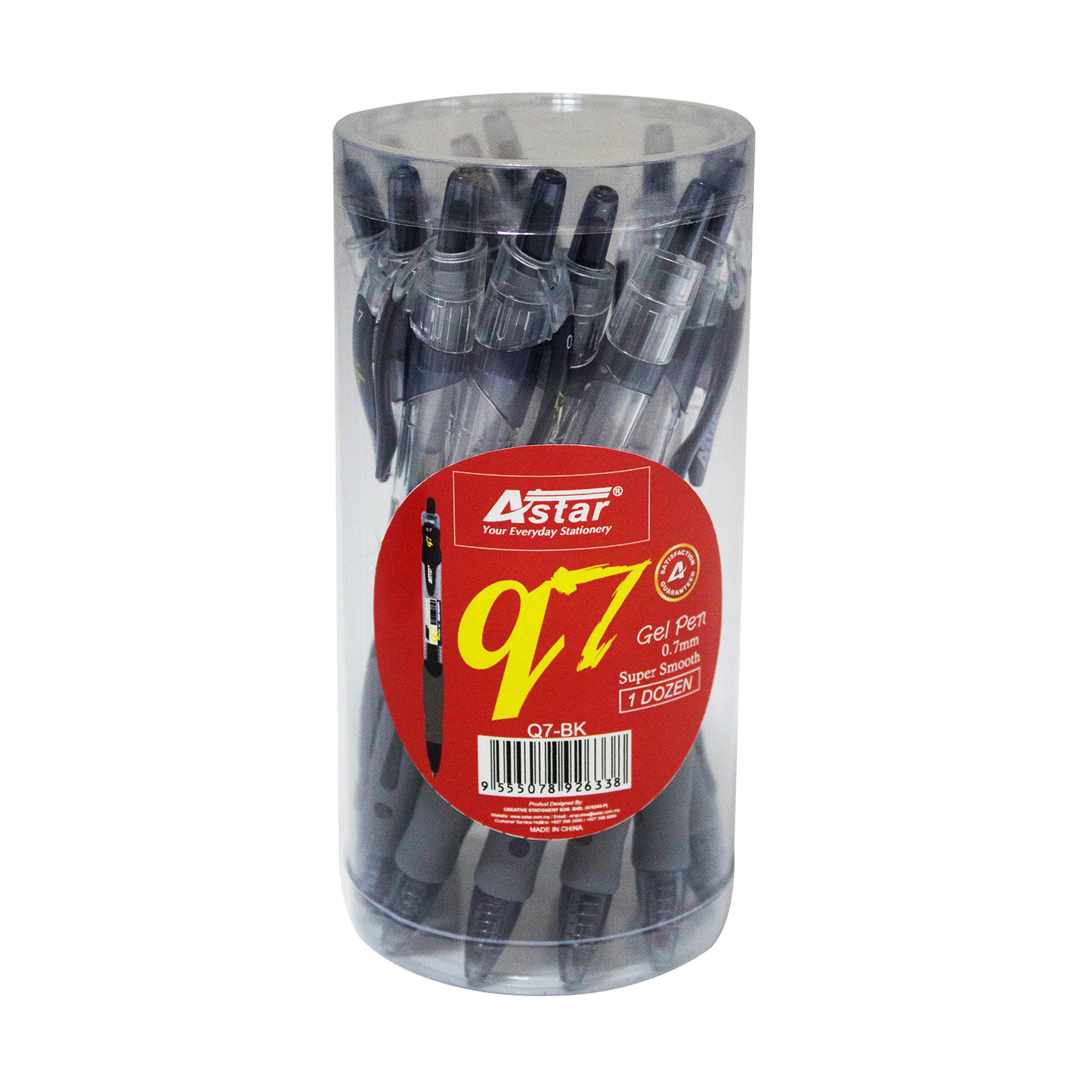 Q7-BK - ASTAR Q SERIES GEL PEN