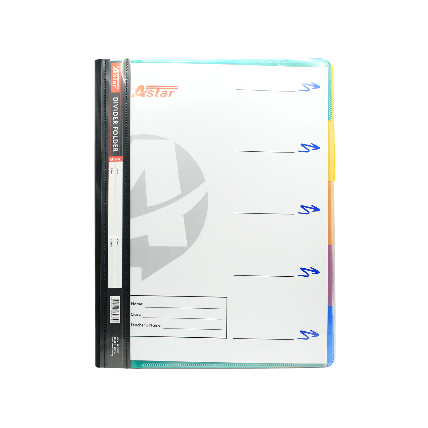 RP13-BK - ASTAR DIVIDER FOLDER