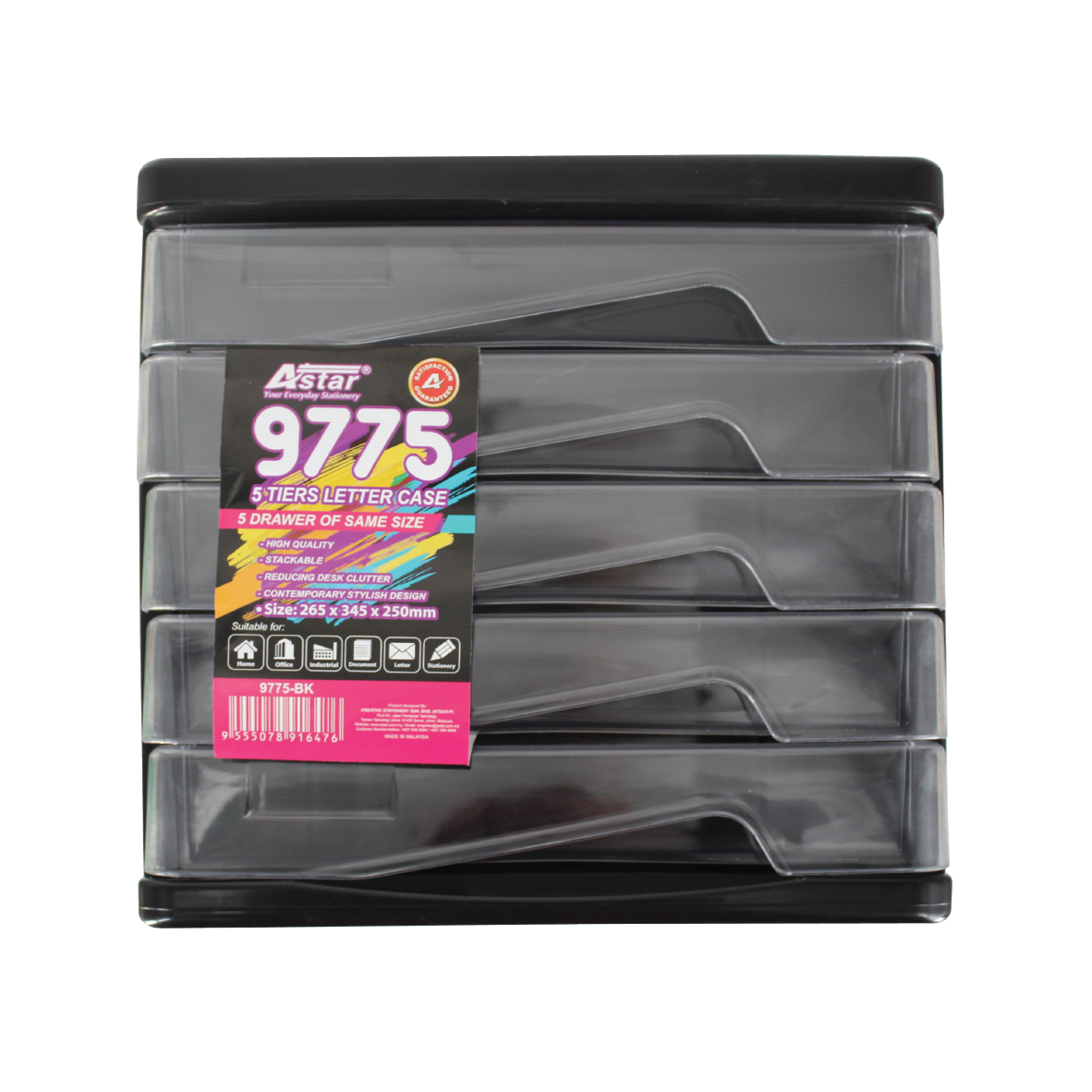 9775-BK - ASTAR LETTER CASE