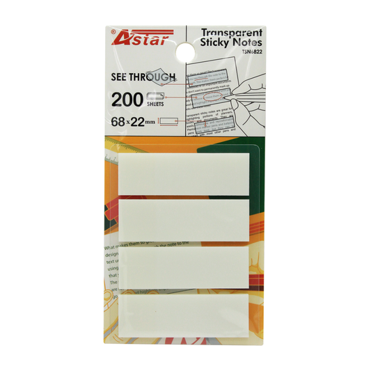 TSN6822 - ASTAR TRANSPARENT STICKY NOTE