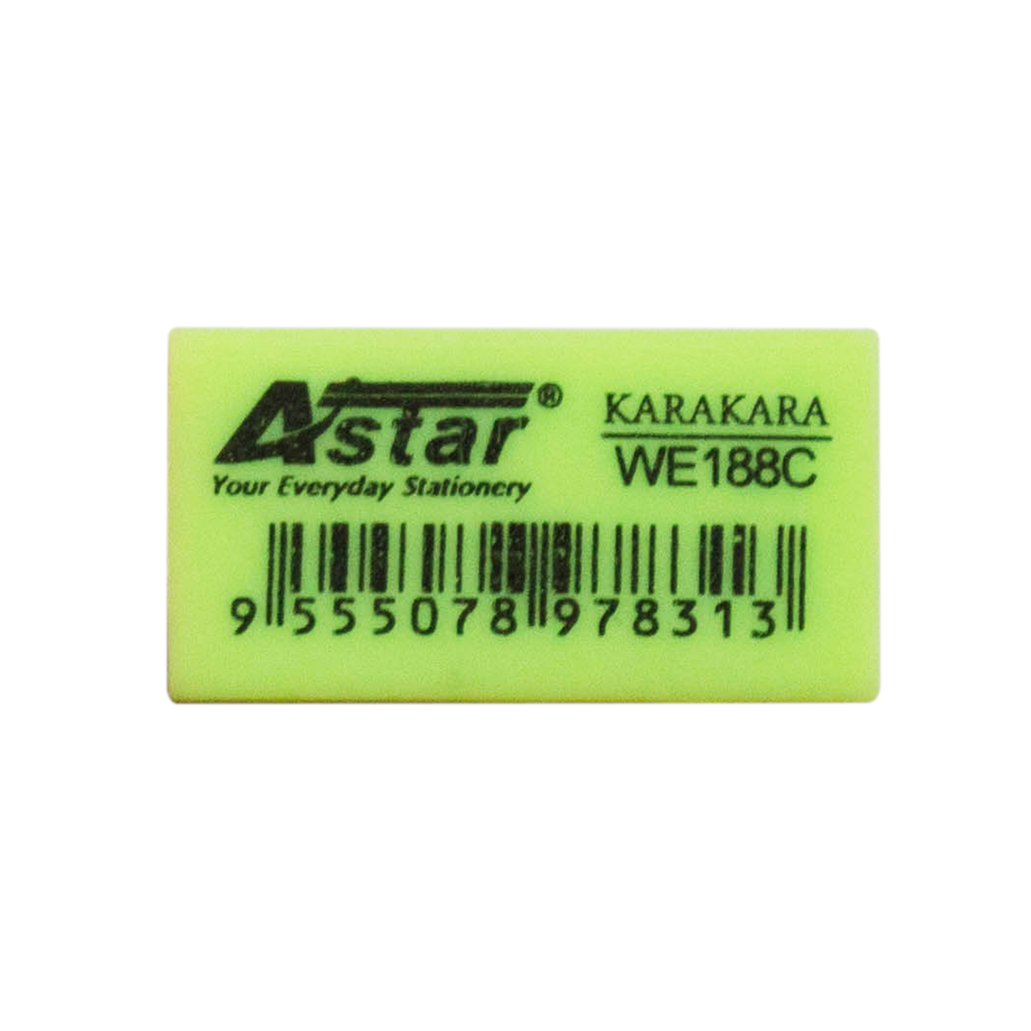 WE188C - ASTAR ERASER, PK,BL,GR,OR