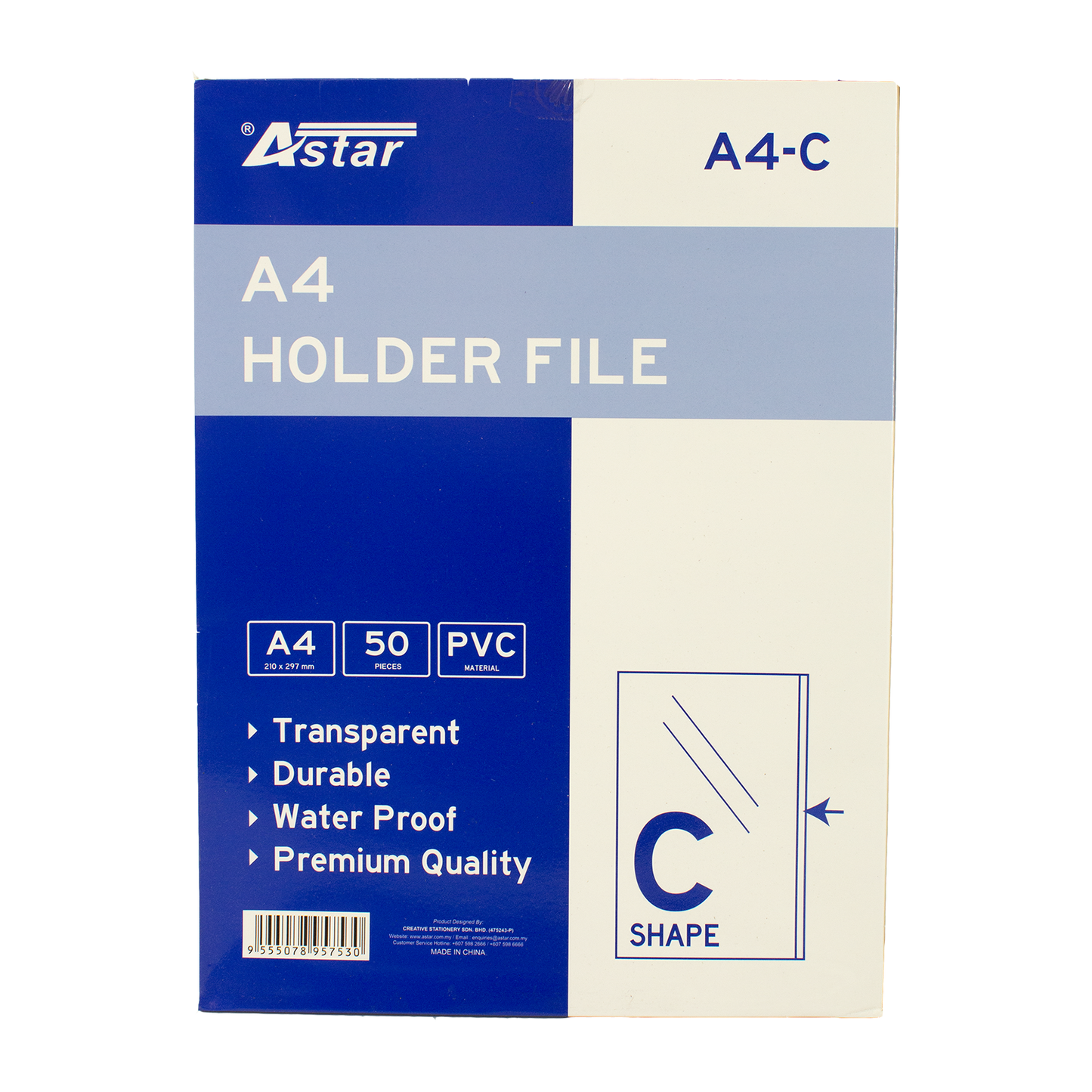 A4-C - ASTAR PVC SHEET FOLDER FILE