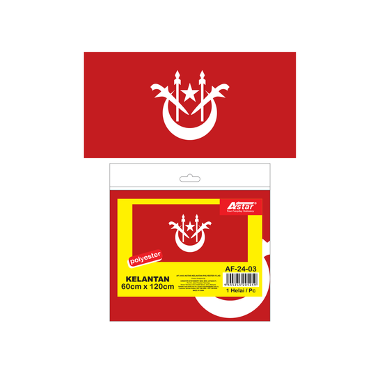 AF-24-03 - ASTAR KELANTAN POLYESTER FLAG