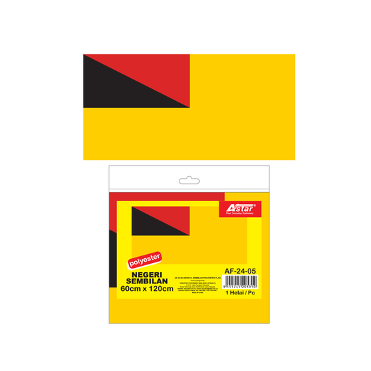 AF-24-05 - ASTAR NEGERI SEMBILAN POLYESTER FLAG