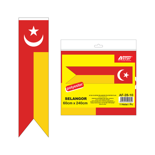 AF-28-10 - ASTAR SELANGOR POLYESTER FLAG