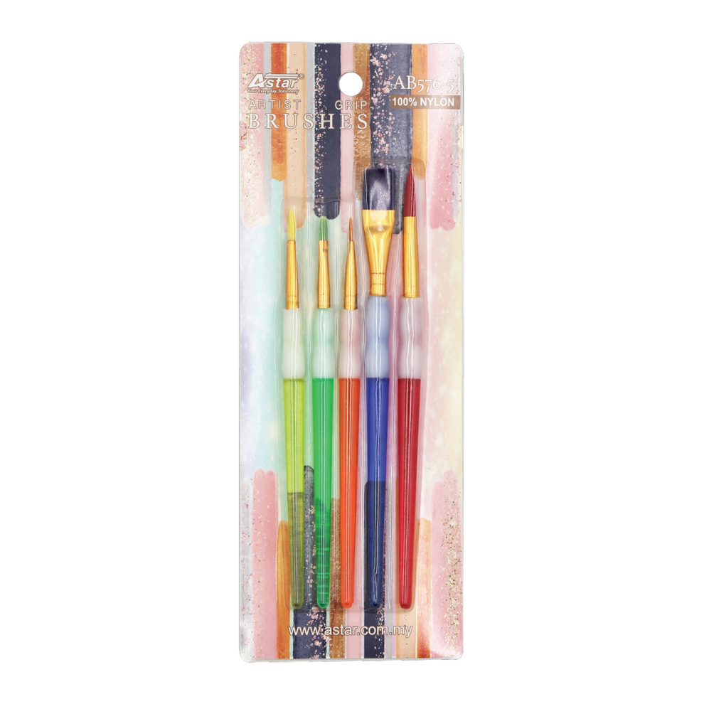 AB5765 ARTIST GRIP BRUSH SET ASTAR