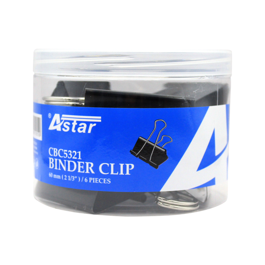 CBC5321 - ASTAR 60MM BLACK BINDER CLIP