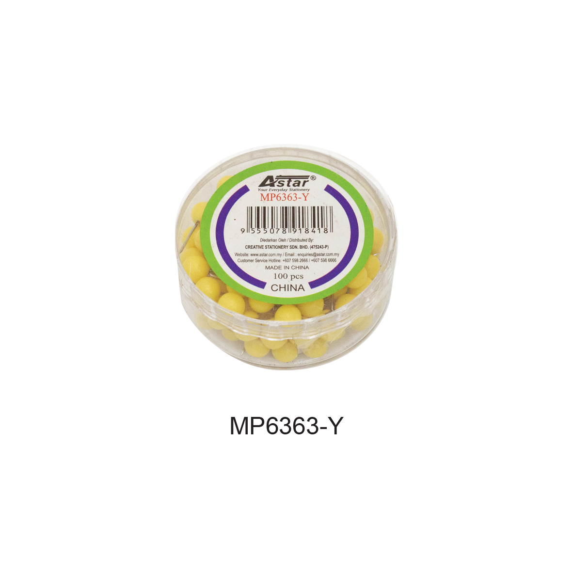 MP6363-Y - ASTAR MAP PIN