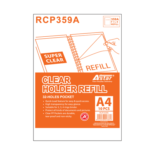 RCP359A - ASTAR CLEAR HOLDER  REFILL