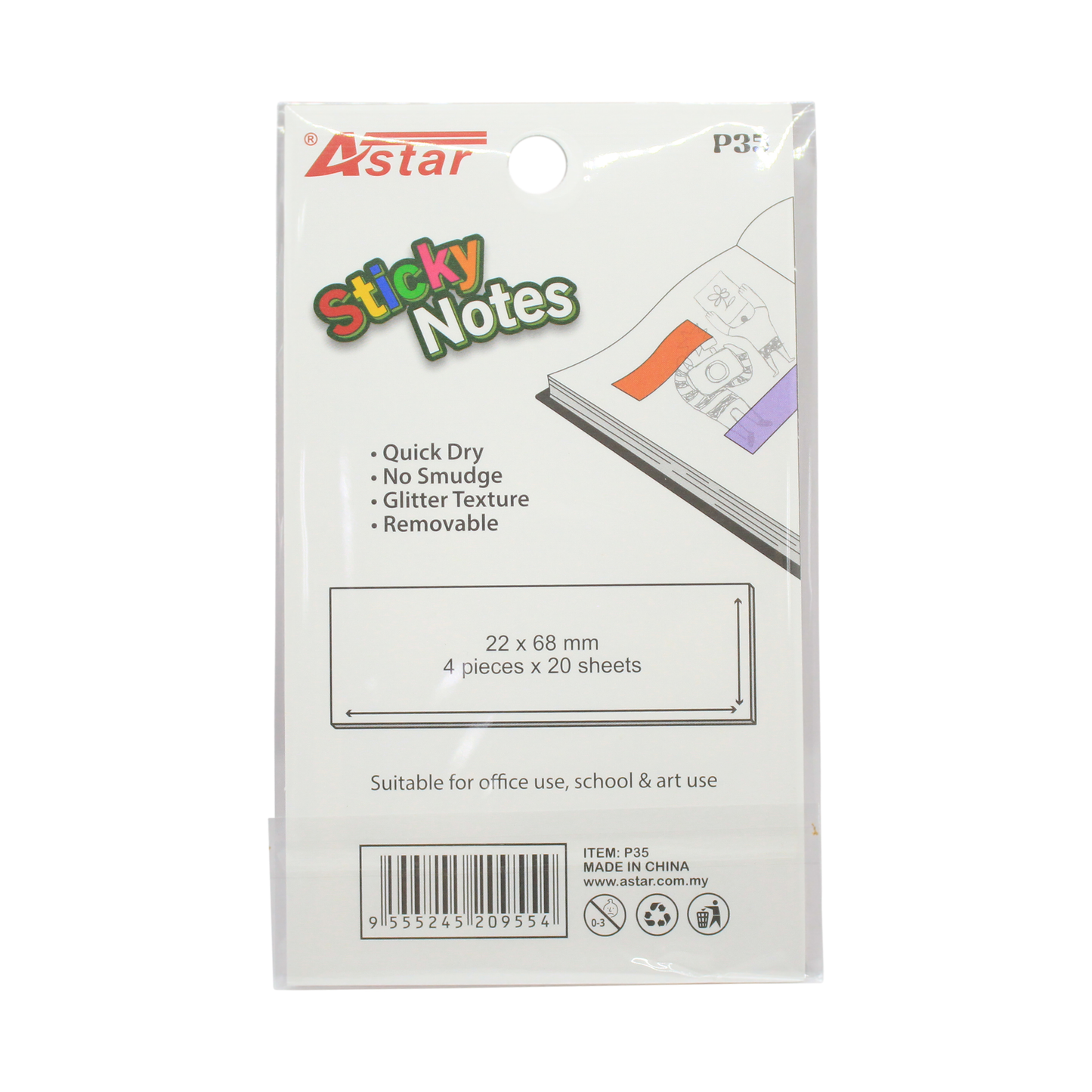 P35 - ASTAR STICKY NOTES