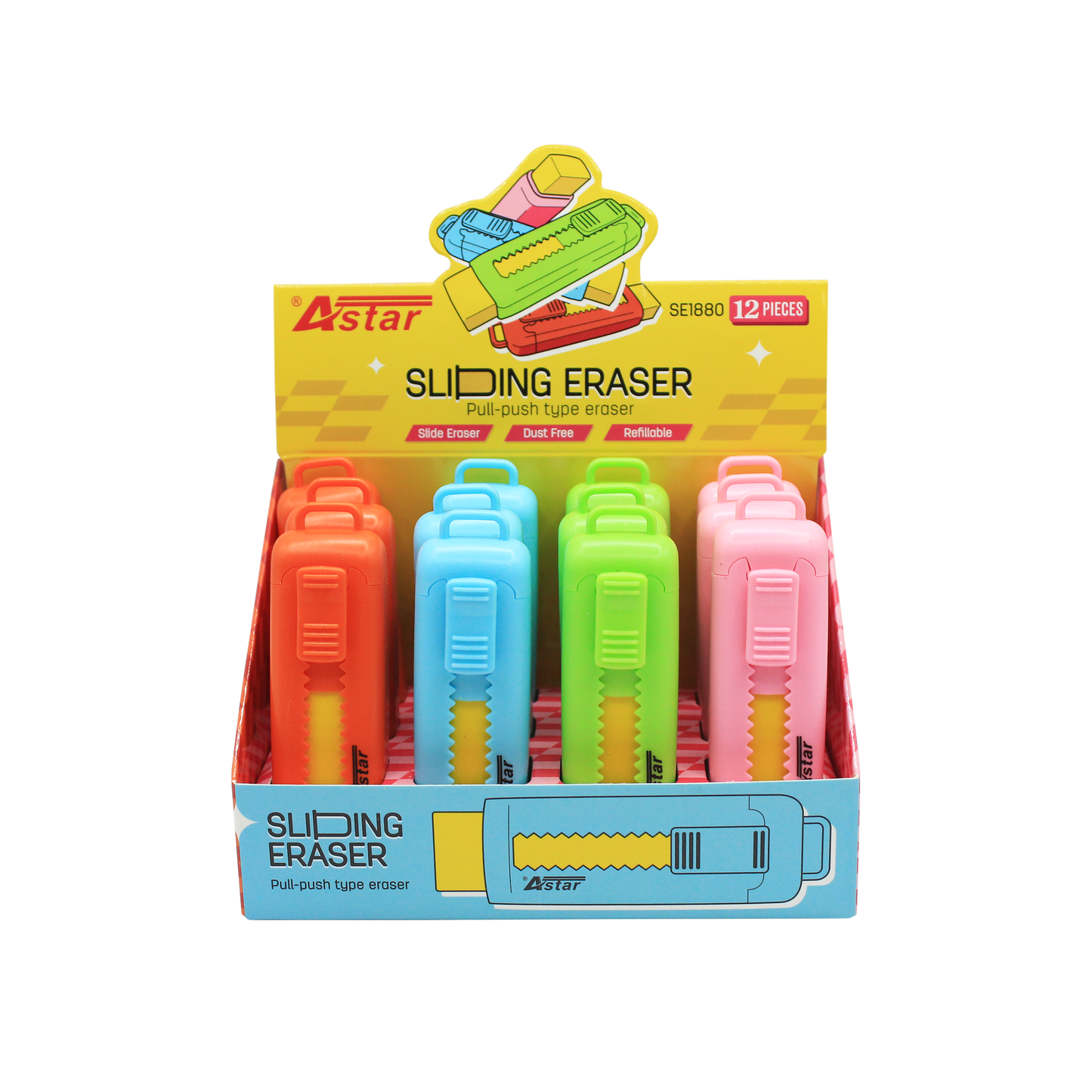 SE1880 - ASTAR SLIDING ERASER