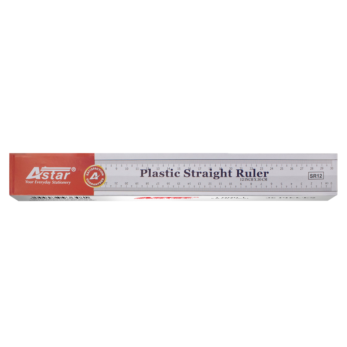 Astar Ruler Steel Ruler SR12 - ASTAR STRAIGHT RULER