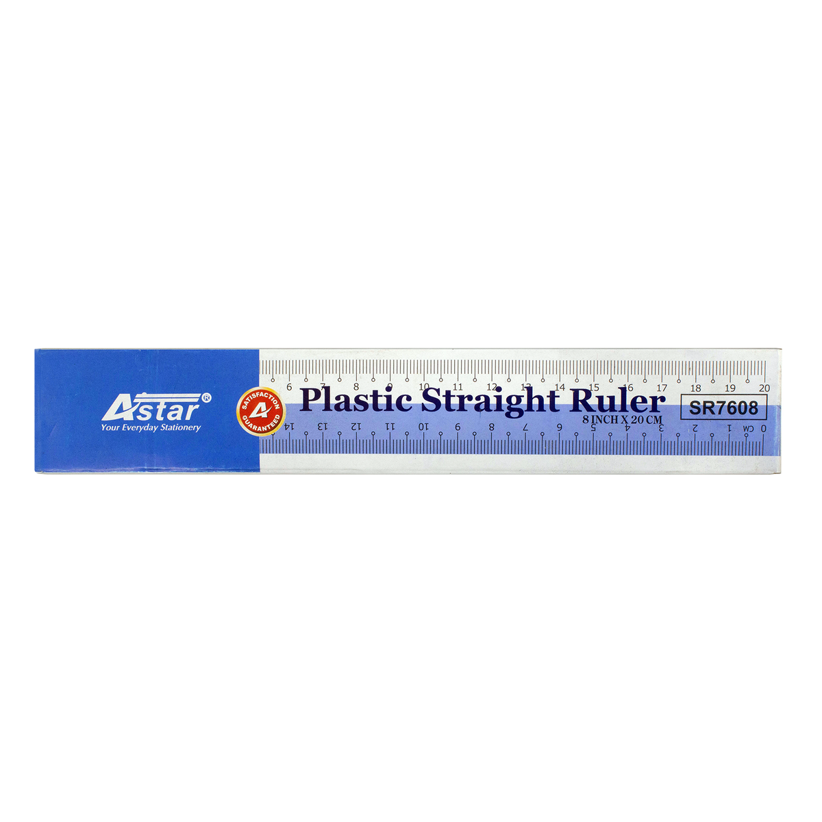 Astar Ruler Steel Ruler SR7608 - ASTAR STRAIGHT RULER