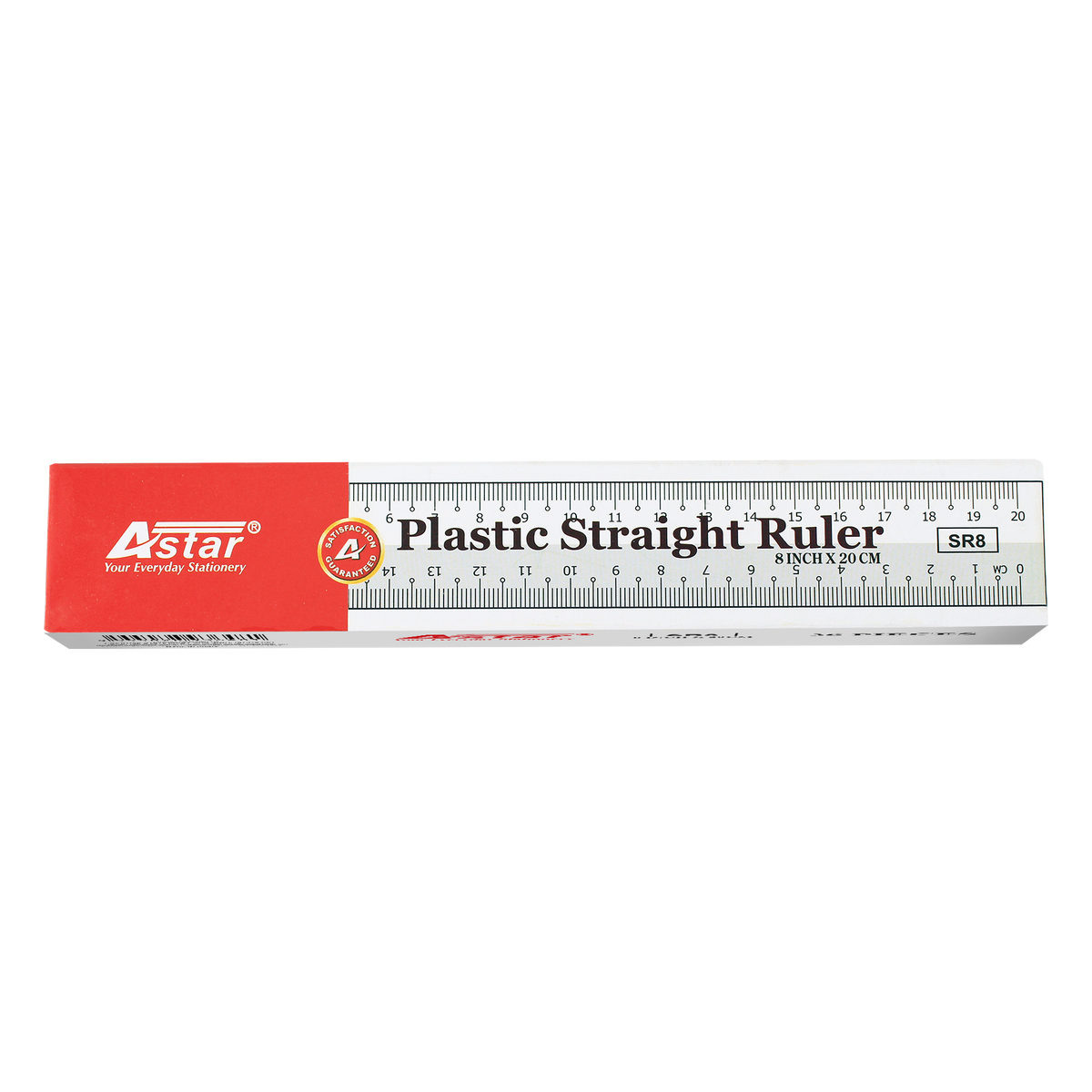 Astar Ruler Steel Ruler SR8 - ASTAR STRAIGHT RULER