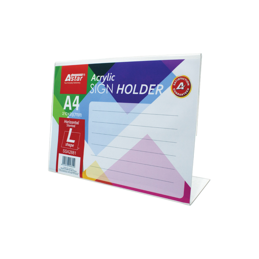 SSA2881 - ASTAR ACRYLIC SIGN HOLDER