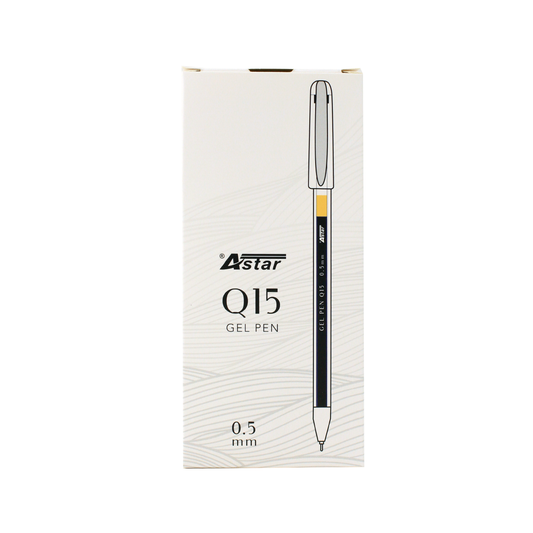Q15-BK - ASTAR GEL INK PEN, BLACK
